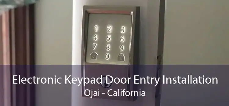 Electronic Keypad Door Entry Installation Ojai - California