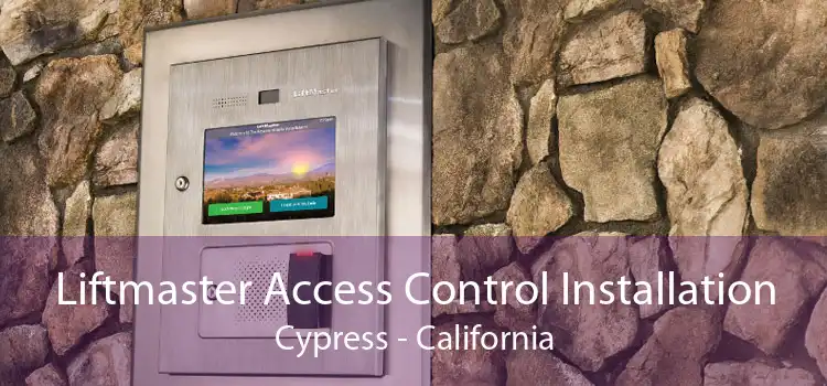 Liftmaster Access Control Installation Cypress - California