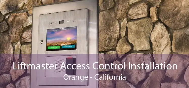 Liftmaster Access Control Installation Orange - California